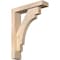 Ekena Millwork Merced Block Smooth Bracket w/ Offset Brace, Douglas Fir, 3 1/2"W x 14"D x 18"H BKT0402X14X18MRC05SDF - alternate 1